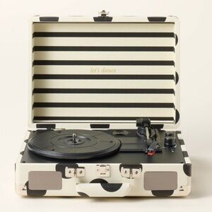 Kate Spade NY X Target Limited Edition Polka Dot Portable Record Player Crm/Blk